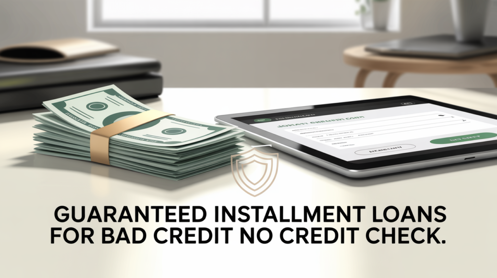 What Are Guaranteed Installment Loans for Bad Credit No Credit Check?