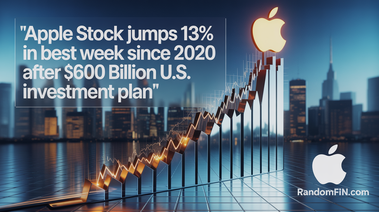 Apple Stock Jumps 13% in Best Week Since 2020 After $600 Billion U.S. Investment Plan