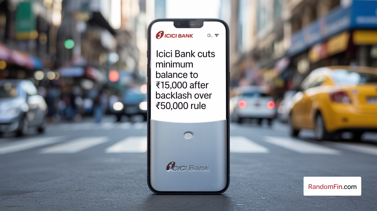 ICICI Bank Cuts Minimum Balance to ₹15,000 After Backlash Over ₹50,000 Rule