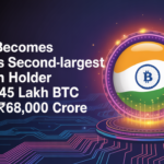 India Becomes World’s Second-Largest Bitcoin Holder with 1.45 Lakh BTC Worth ₹68,000 Crore