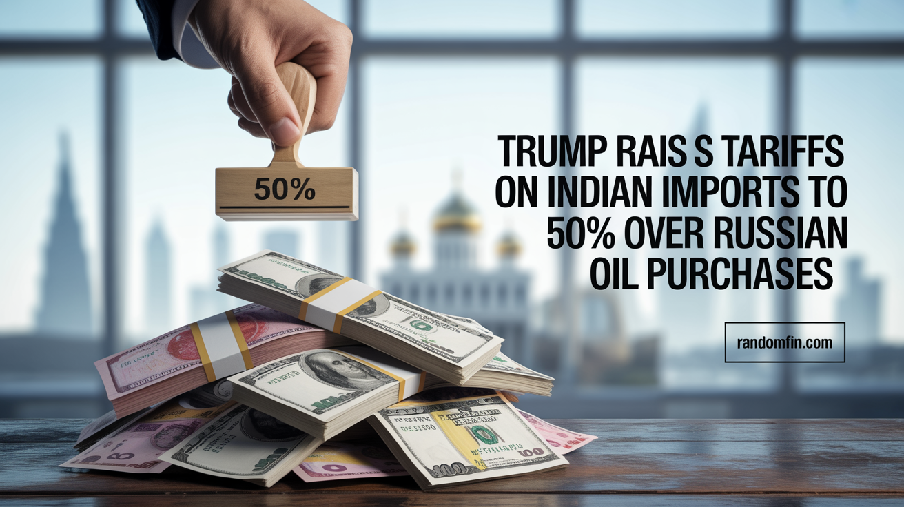 Trump Raises Tariffs on Indian Imports to 50% Over Russian Oil Purchases